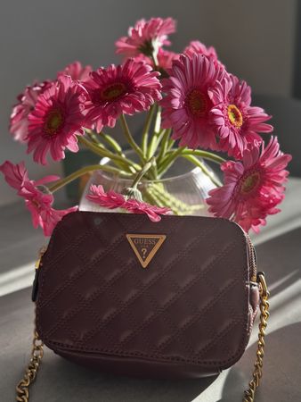 Elegante Guess Handtasche in Weinrot - Top Zustand!