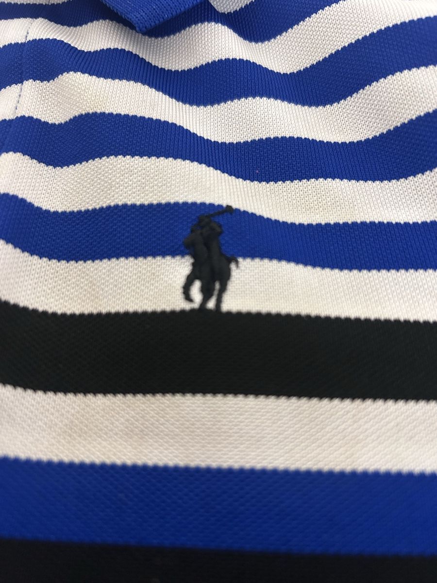 Ralph Lauren Camicie, T-shirt & Polo: Polo rayé bleu blanc noir taille 8 ans – Usato da Biel/Bienne venduto da Lorenzo2014 1