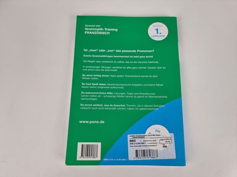 Livres: Pons Grammatik Training Französisch – D'occasion à Urtenen-Schönbühl par Restwert_Schoenbuehl 1