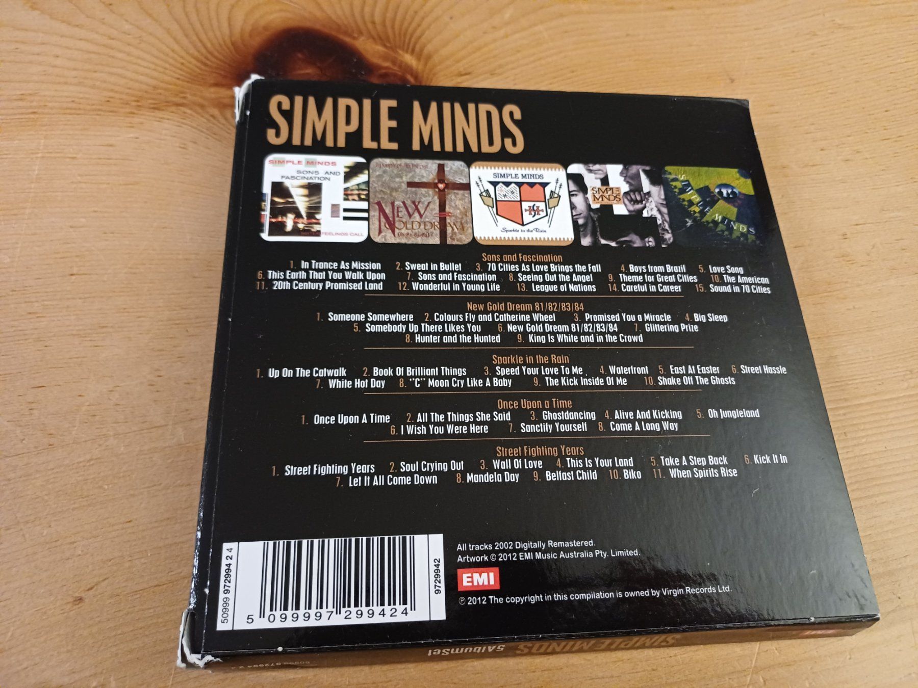 CD: Simple Minds: 5 Album Set auf 5 CDs – Usato da Jona venduto da Rreto71 2