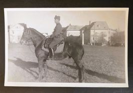 Soldat hoch zu Ross Armee Schweiz Militaire à Cheval PK  CP