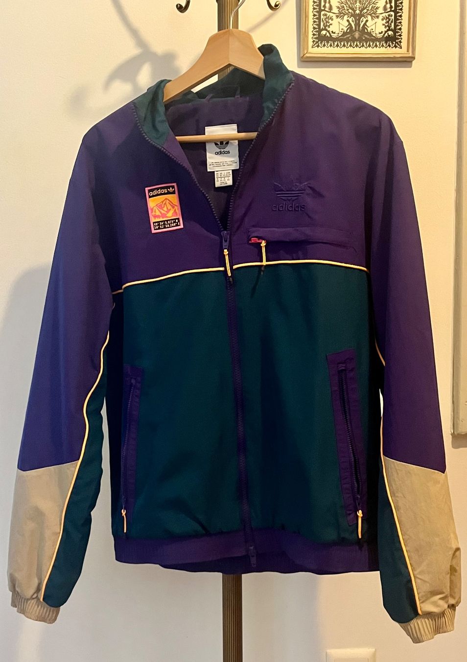 Adidas Giacche: Adidas Trainingsjacke violett – Nuovo (secondo la descrizione) da Bern venduto da BigBeat
