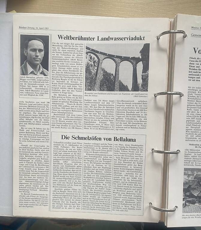 Libri: Ringordner "Die Gemeinden Graubündens 1982-1985" – Usato da Chur venduto da Sw103ch 3