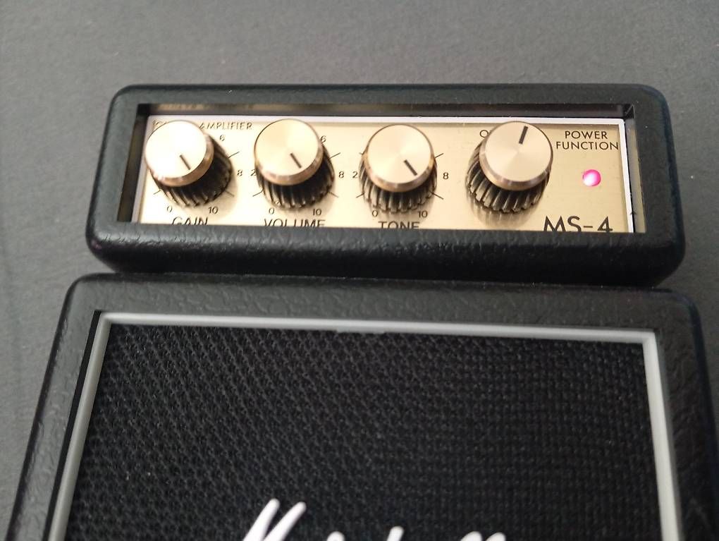 Marshall Amplificatori: Marshall MS-4 Gitarrenverstärker Mini Stack guter Zustand – Usato da Basel venduto da Petergunn 1
