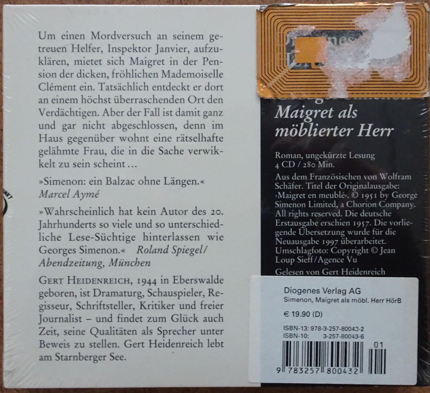 Audiolibri: Simeon: Maigret als möblierter Herr – Nuovo e nell'imballaggio originale da Langenthal venduto da calicut 1