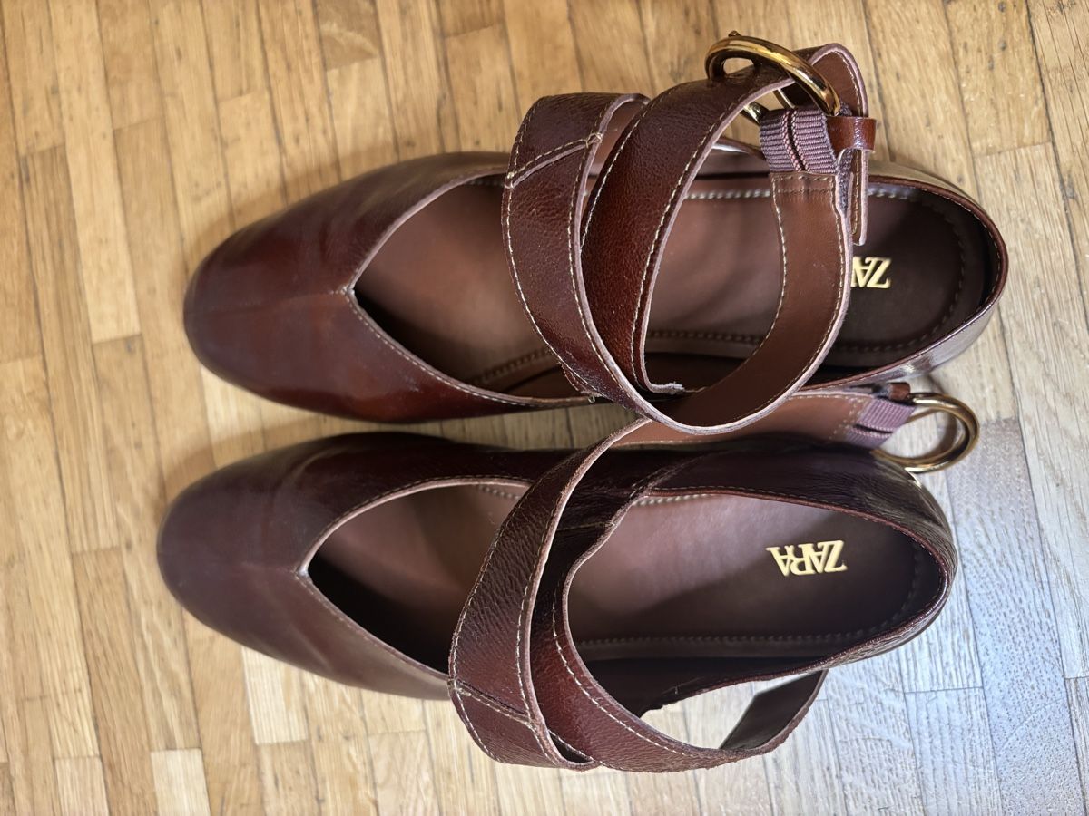 Zara Damenschuhe: Zara Leder Ballerinas Gr.38 – Gebraucht aus St. Gallen von heartbug 3