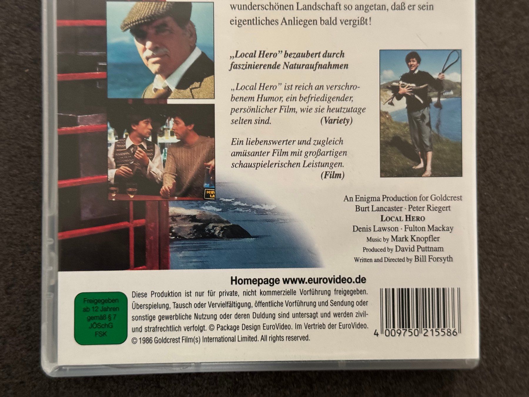 Tutti i DVDs: Local Hero DVD DE Burt Lancaster Peter Riegert – Usato da Fribourg venduto da tschjoly 3