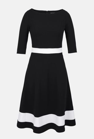 Etuikleid schwarz/weiss von Anna Field - Gr. XL