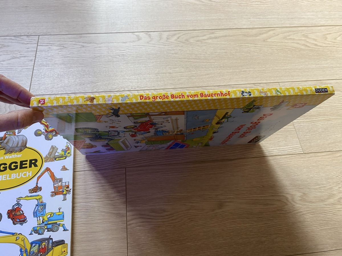 Libri: 2 Wimmelbücher Bagger Bauernhof Traktor Tiere Duden – Usato da Zizers venduto da dalaub 1