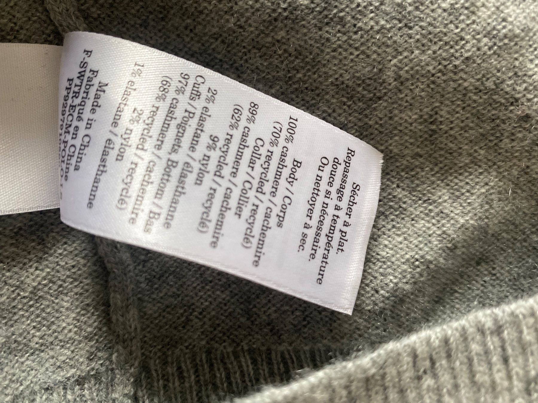 Maglioni & Felpe: Kaschmir Pullover grau von EVERLAINE – Usato da Zürich venduto da reg_gzn5 6