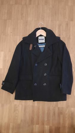 Kids Trenchcoat Boys Gr. 128 / 7-8 J. in schwarz