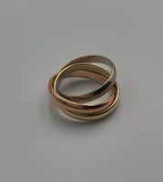 Gold 585 Tricolour Ring