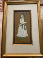 Indische Miniaturmalerei im Moghul-Stil – Portrait eines Adl