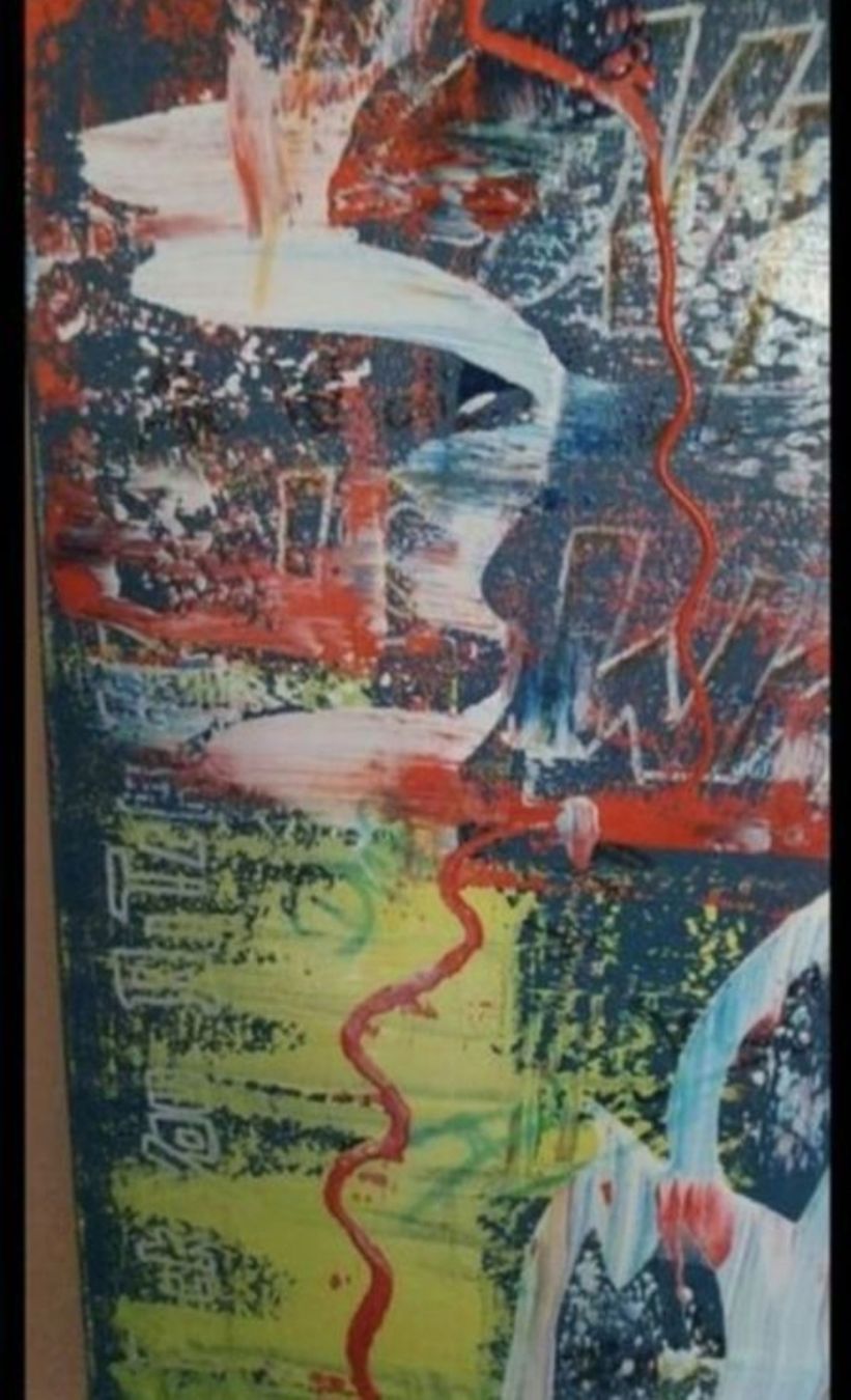 Dipinti: Gemälde Abstrakt Bunt handmade 50×70 – Nuovo (secondo la descrizione) da Riehen venduto da Steinbock1970 4