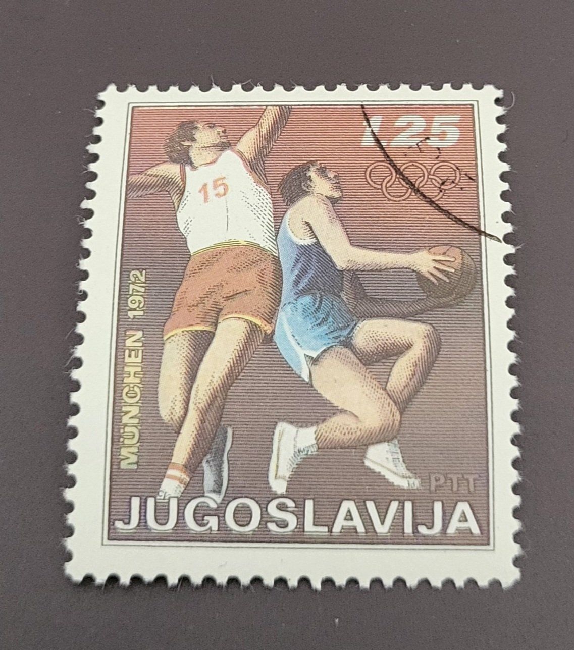 Tutti i francobolli: Jugoslawien 1972 Basketball – Usato da St Gallen venduto da Stampsalshobby