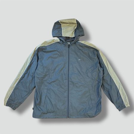 Nike vintage 90s grey rainjacket retro regenjacke vest