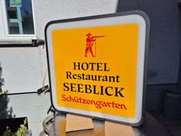 Bier Leuchtrklame Brauerei Schützengarten