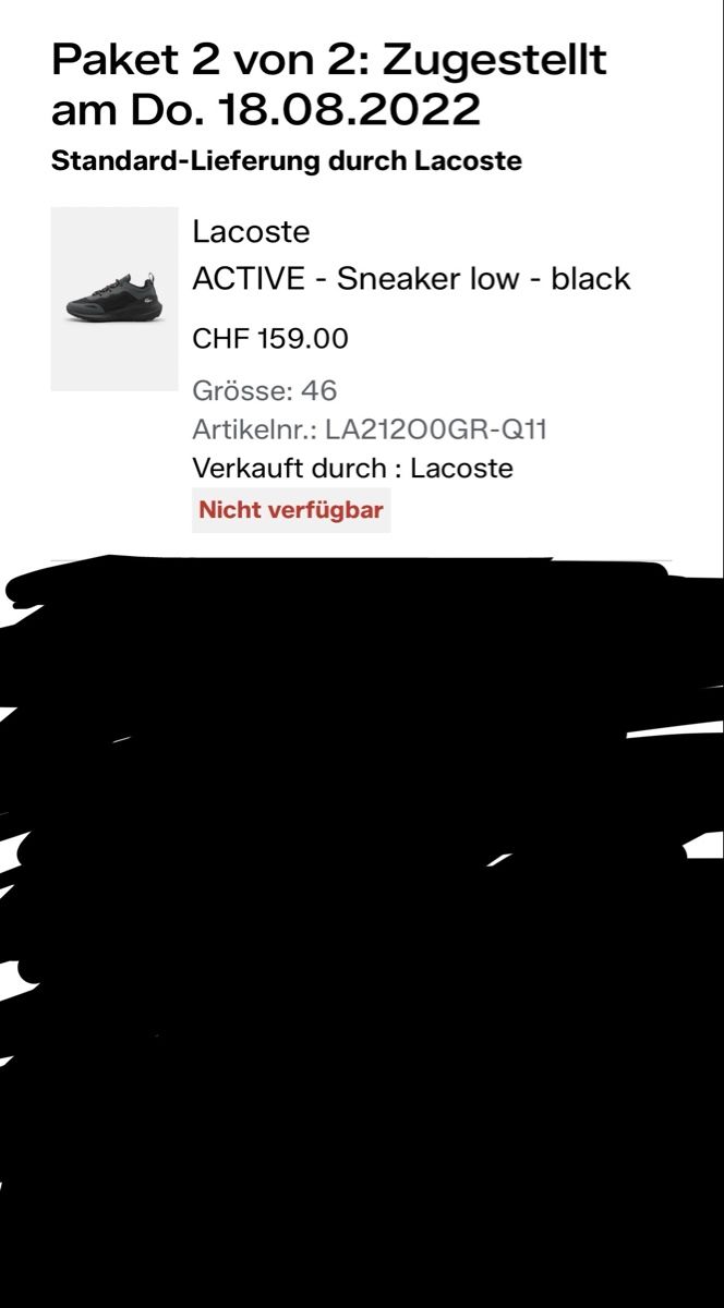Lacoste Chaussures hommes: Lacoste Sneaker low - black Grösse 46 neu – Neuf (Voir description) à Riggisberg par Gs13_pn7srt 5