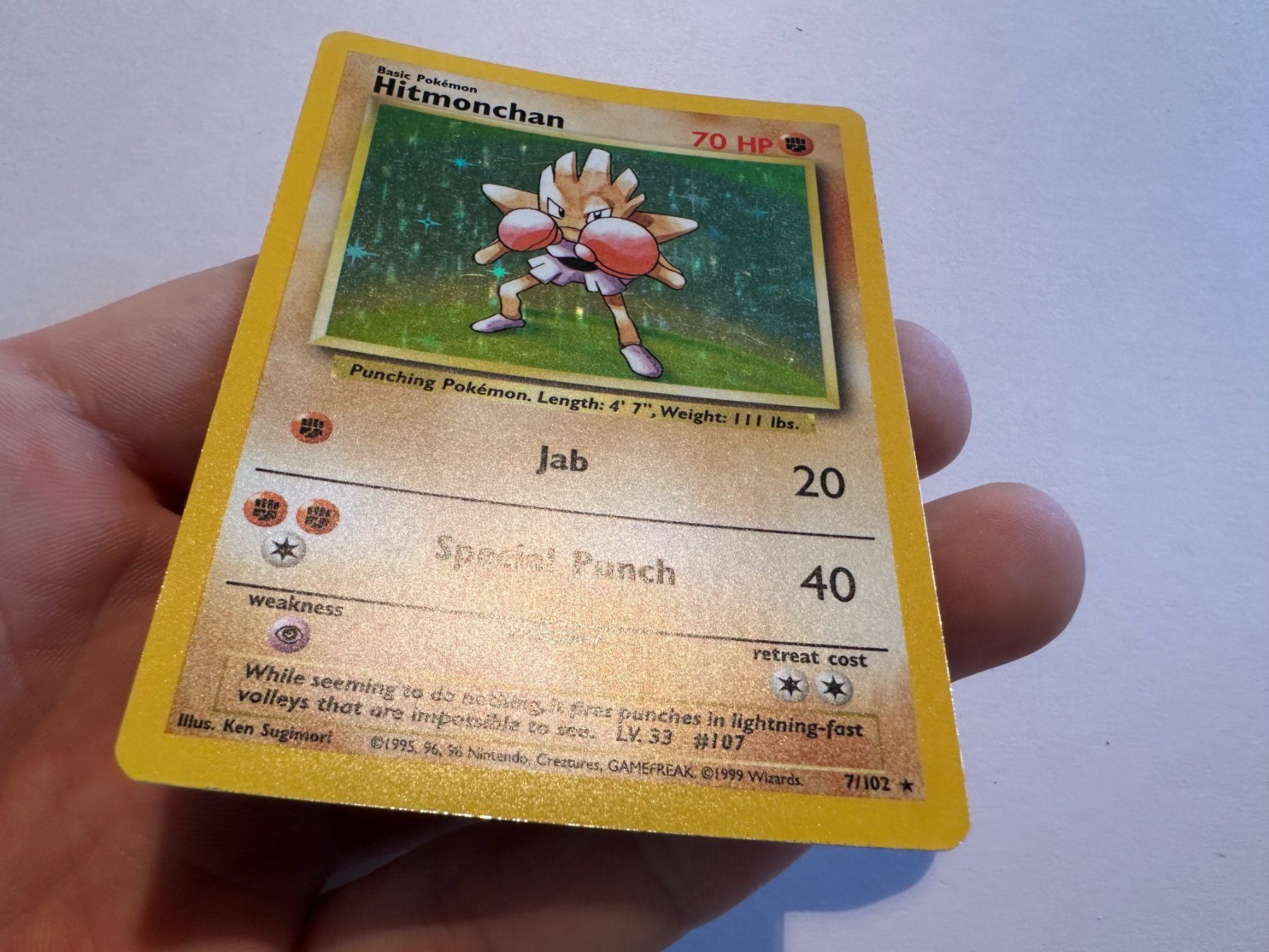 Pokémon Carte collezionabili: Hitmonchan holo Base EN – Usato da Hagendorn venduto da Pokecollectorch 1
