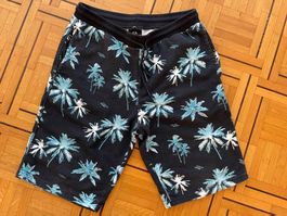 Short en coton motif palmiers - 14 ans
