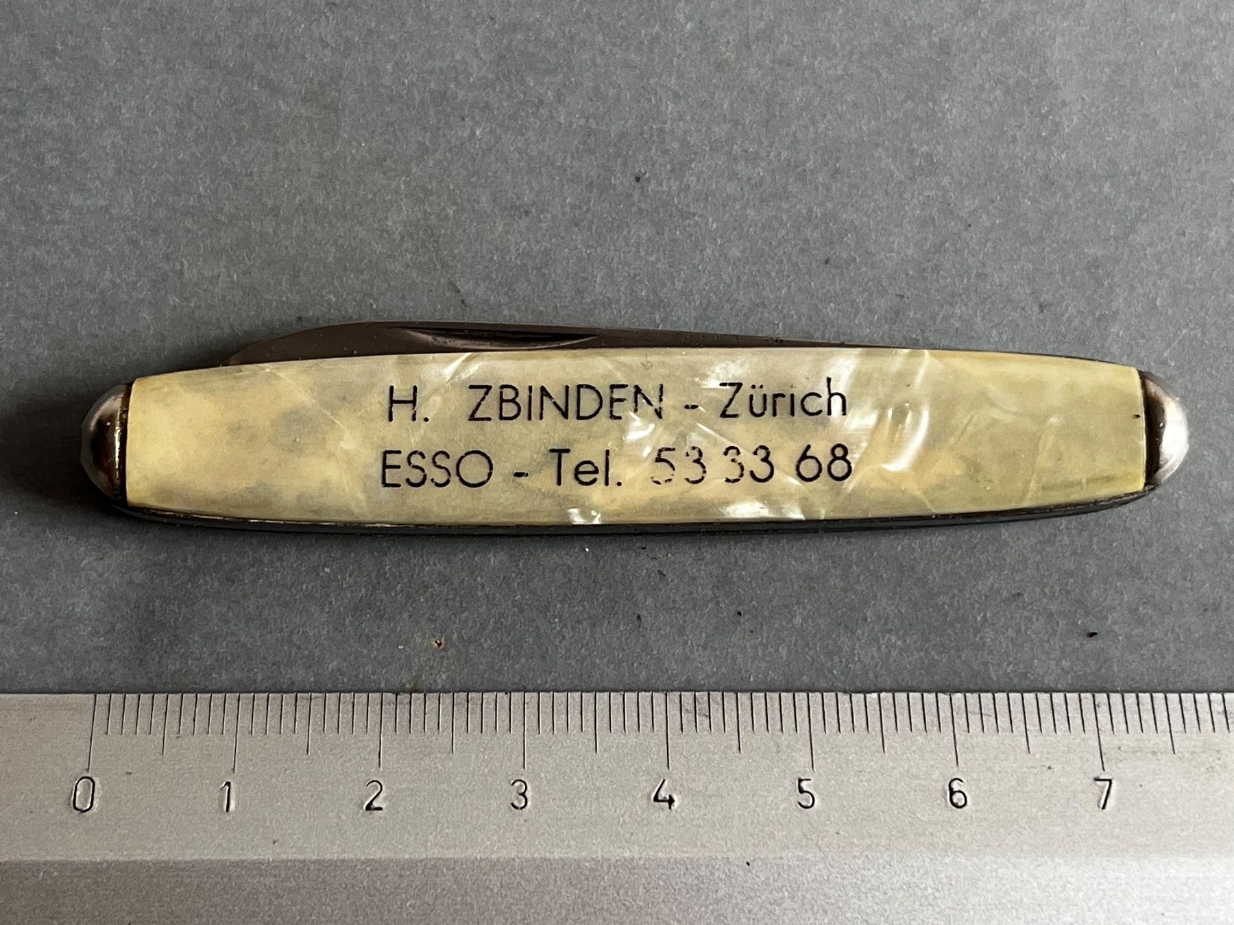 Coltelli tascabile: Altes Sackmesser Richartz/Solingen 77 mm - ESSO – Usato da Zürich venduto da FV.vintage 3