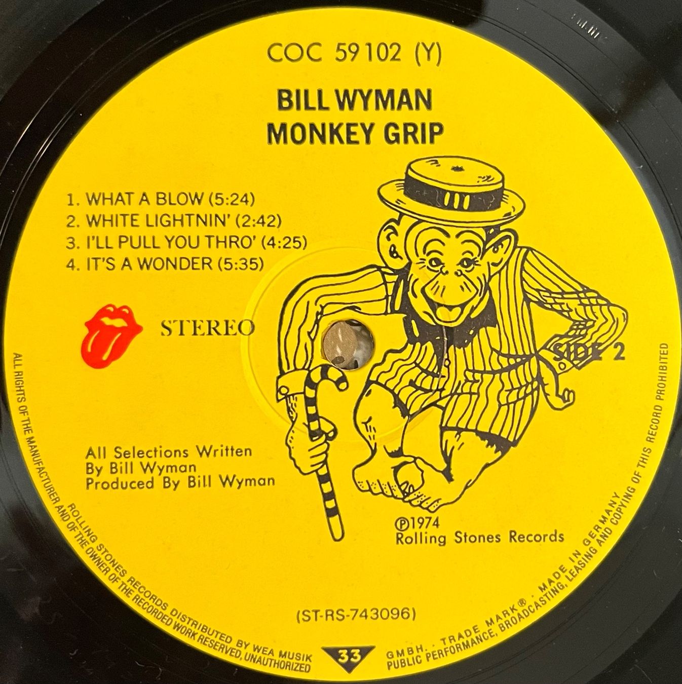 Vinyles: BILL WYMAN - MONKEY GRIP - 33 Tours – D'occasion à Bussigny par vinyl-pas-cher 3