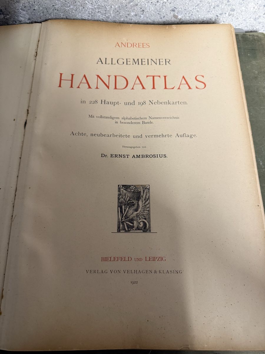 Cartine & Atlanti: Antiquarischer Andrees Handatlas – Usato da Birmenstorf AG venduto da Pat_roll. 3