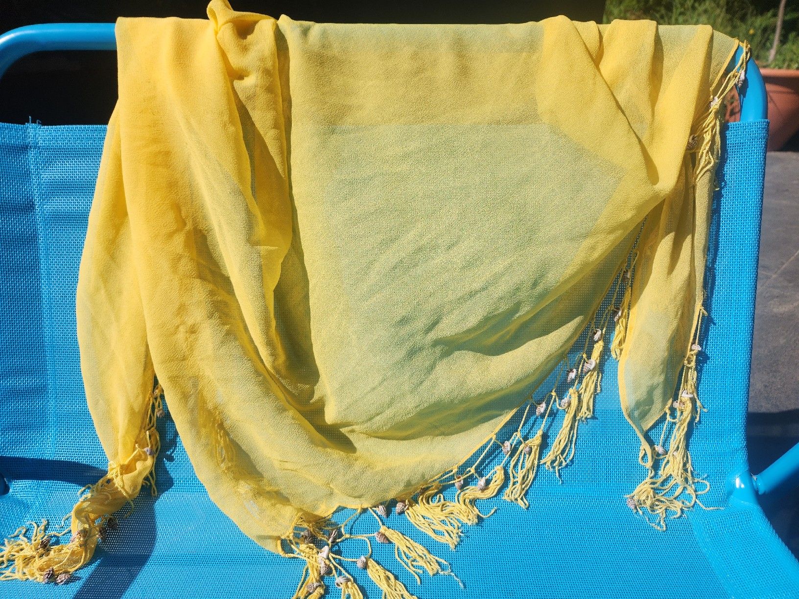 Cachet Foulard & Sciarpe: Leichter Sommerschal, Muscheln – Usato da Forch venduto da ang_bhq6