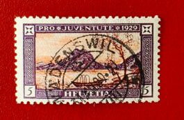 PRO JUVENTUTE 49 SCHÖNER STEMPEL WÄDENSWIL ZÜRICH 1929
