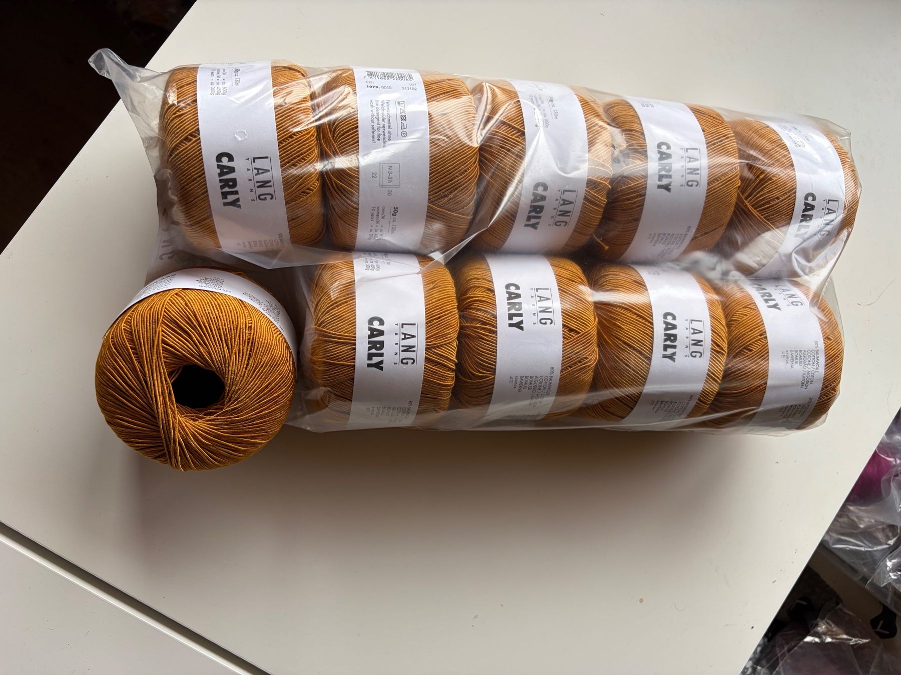Lang Yarns Wolle: 10 Knäuel Carly Langyarns – Neu und originalverpackt aus Büsserach von bor_s88m 2