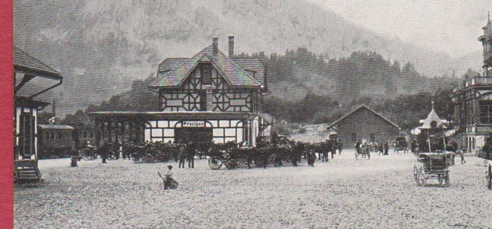 Cartoline postali: Frutigen   :   alte Ansichtskrte mit Bahnhofareal – Usato da Vitznau venduto da Ropaku 1