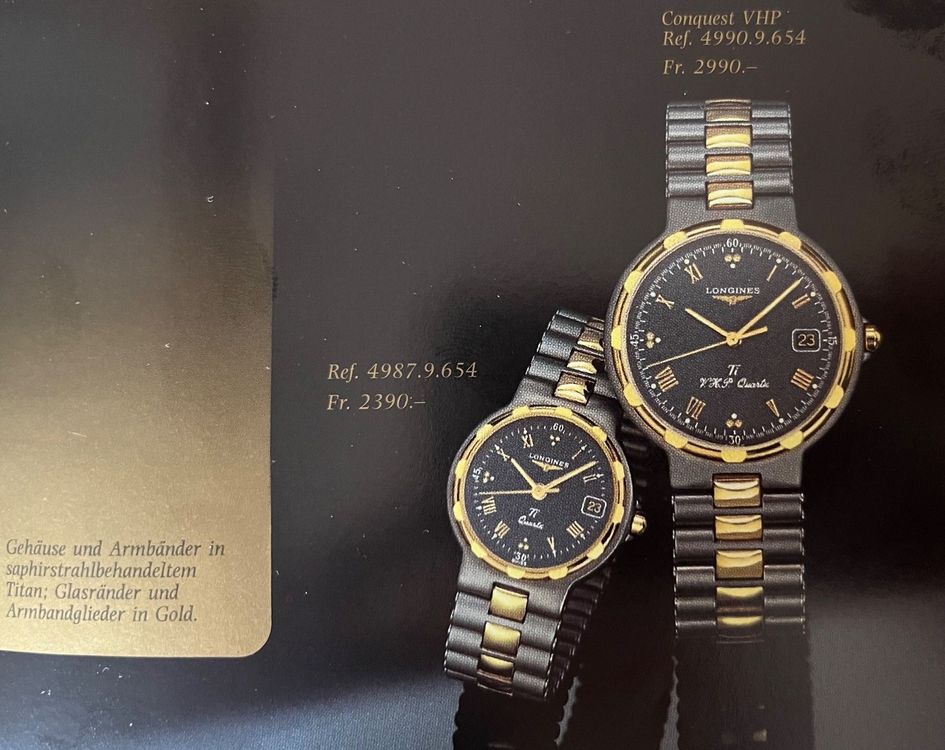 Longines Conquest VHP in Gold Titan ab Service mit Garantie