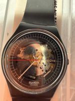 Swatch Armbanduhr schwarz