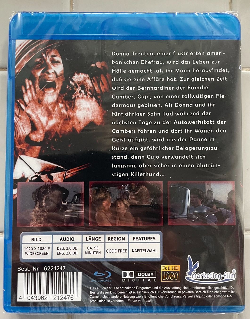 Tutti i DVDs: Stephen King's Cujo Blu-ray Uncut neu & orginalverpackt – Nuovo e nell'imballaggio originale da Aadorf venduto da sus_jht5 1