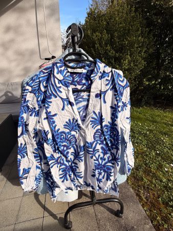 Zara Damen Bluse, blau/weiss, Grösse XS Top Zustand!