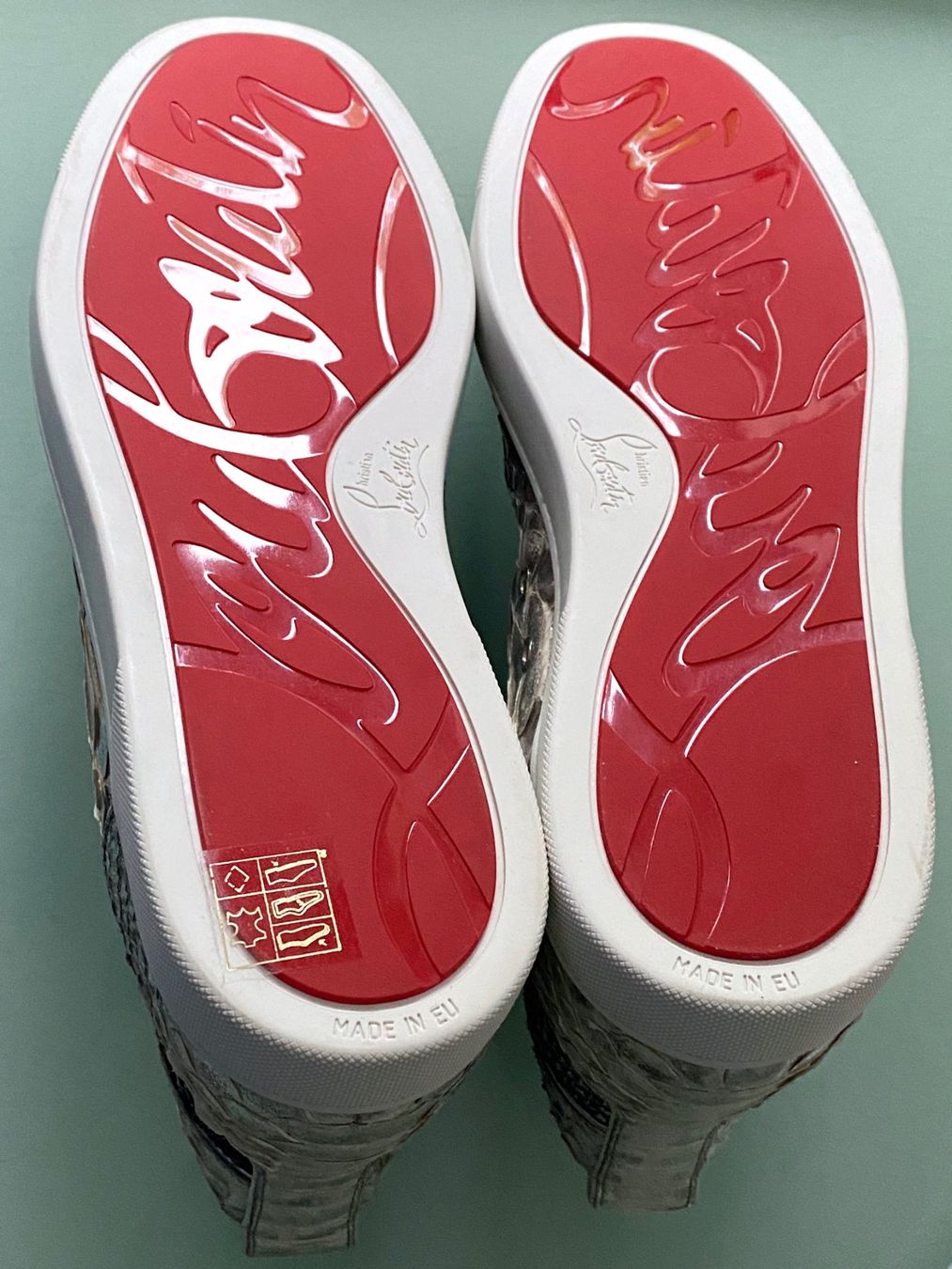 Christian Louboutin Scarpe da uomo: CHRISTIAN LOUBOUTIN Crystals Python Leder Sneakers 43.5 NEU – Nuovo (secondo la descrizione) da Kreuzlingen venduto da kruezbiz 5