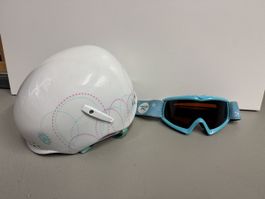 Skihelm Illusion mit Brille Grösse 51-55cm