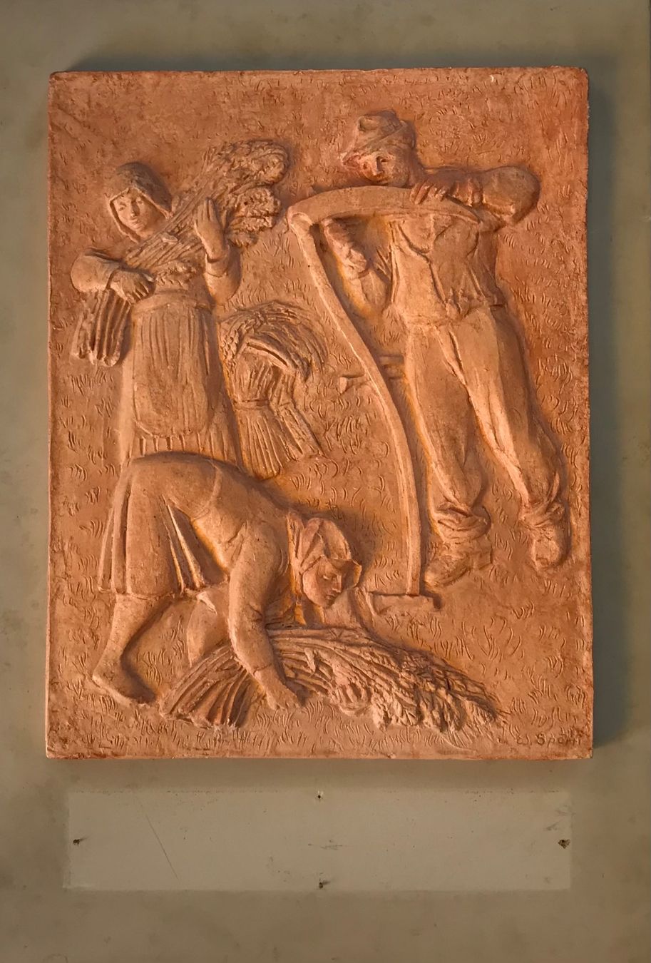 Skulpturen & Statuen: Édouard Spörri 21.1.1901-1.7.1995 Relief terracotta – Gebraucht aus Penthaz von Petrus45