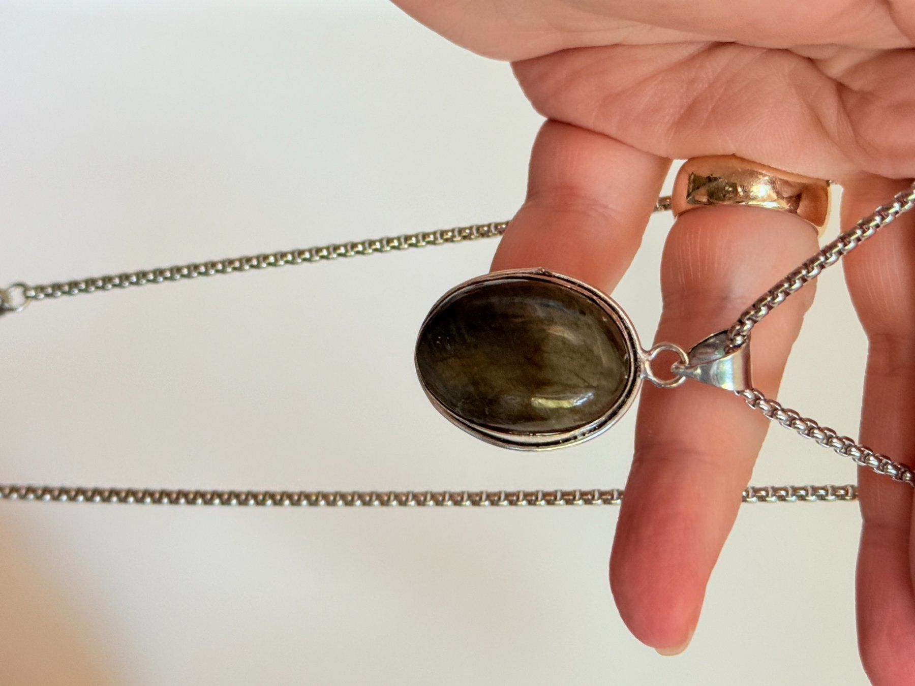 Catenine: Collier labradorite, élégant et tendance ✨ – Nuovo (secondo la descrizione) da Genève venduto da AWWA 4
