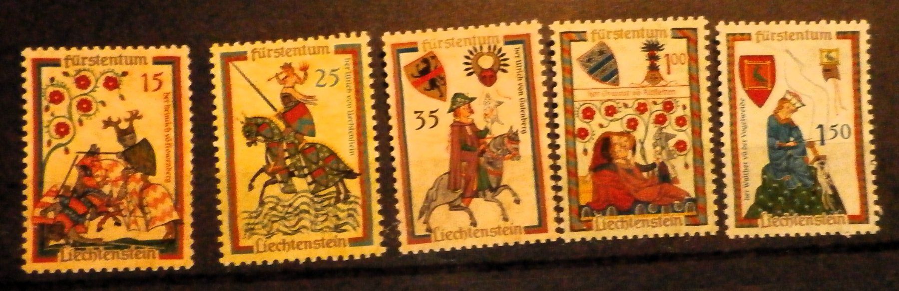 Alle Briefmarken: FL 1961 Minnesänger** – Neu (gemäss Beschreibung) aus Kehrsatz von Bernherb2