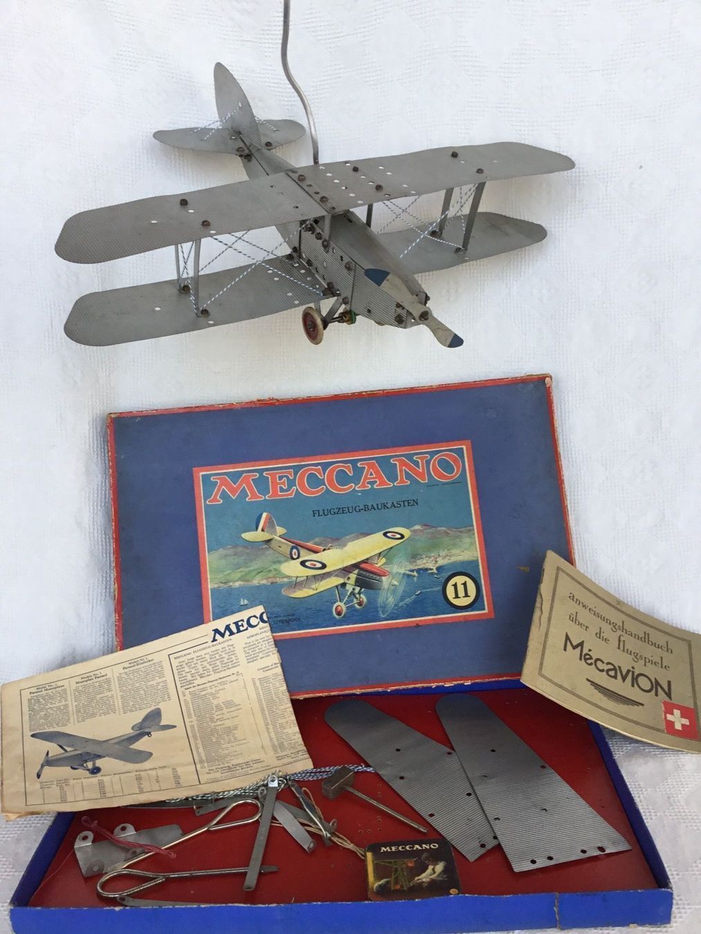 Meccano Baukästen: Antiker Meccano Flugzeug mit Baukasten – Gebraucht aus St. Gallen von chamilla