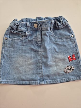Süsser Jeansrock Gr.116, mit Patches