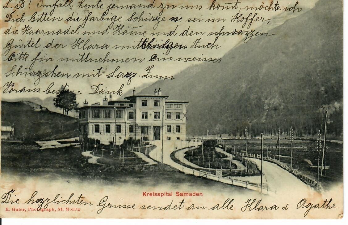 Cartoline postali: Samaden 1904 – Usato da Hochdorf venduto da Ziegel-16