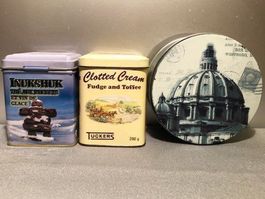 ❗AKTION 12.- Fr. !!❗3x Blechdosen AUSTRALIA - CANADA - USA
