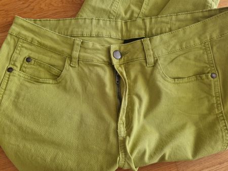 Limegrüne Jeans 7/8 Best Connections, Gr. 42