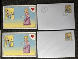 Originale Briefmarken Kuverts Helvetia 2003, Top Zustand!