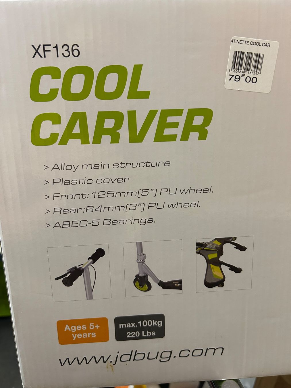 Veicoli per bambini: Cool Carver Trottinett Kinder – Usato da Wabern venduto da belka72 6