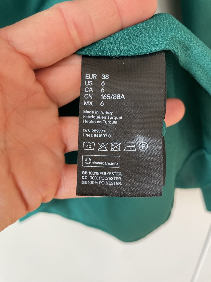 H&M Camicette: H&M Bluse, tannengrün, Gr. 38 – Usato da Neukirch an der Thur venduto da bee88 2