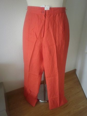 Pantalon lin mandarine T, 48