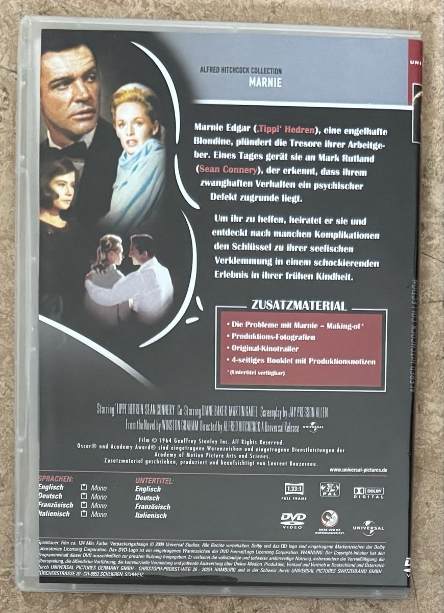 Alle DVDs: MARNIE – Neu (gemäss Beschreibung) aus Dietikon von AndreaSch01 1